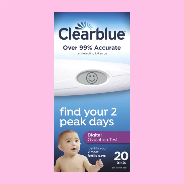 Clearblue Digital Ovulation Test Kit, 20 Ovulation Tests, Get Pregnant Faster